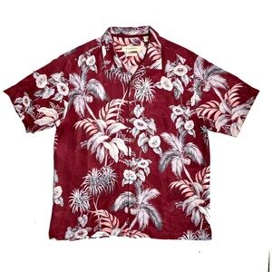 Tommy Bahama 100% Silk Hawaiian Shirt